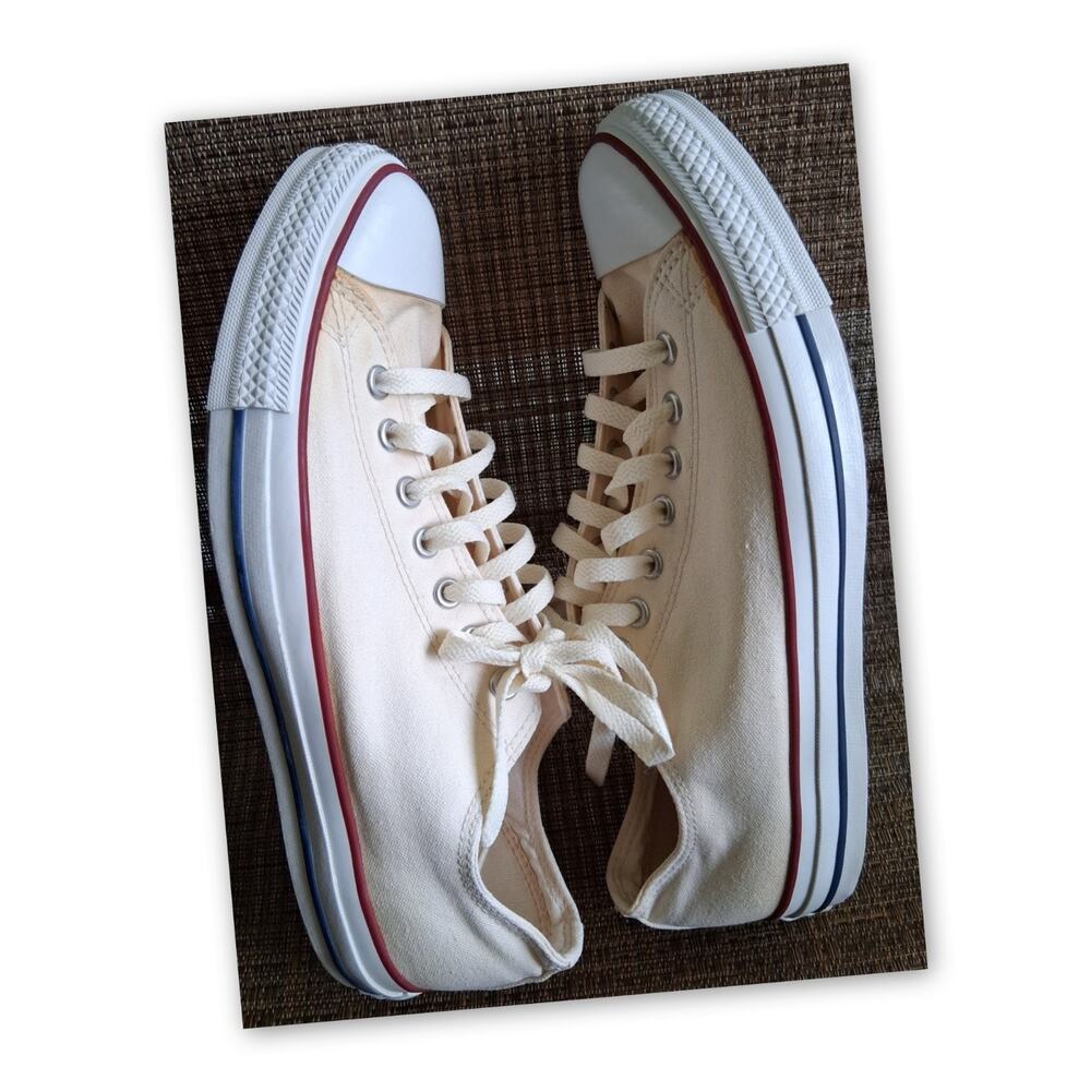 Converse Chuck Taylor All Star Low Top Cream Canvas Mens 11 M9165 - Picture 3 of 9